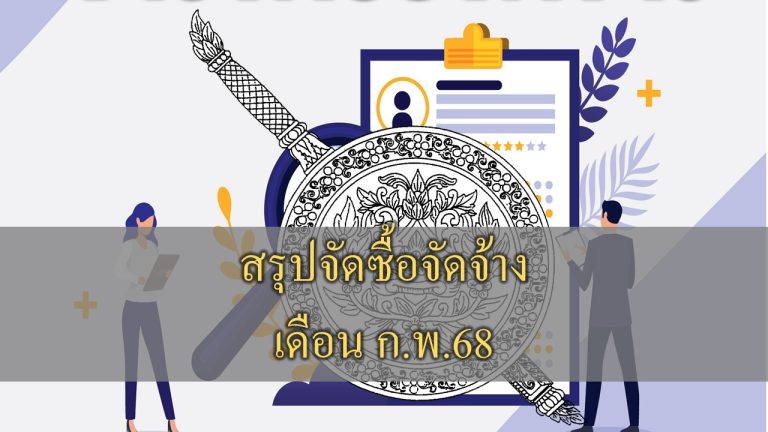 สรุปจัดซื้อจัดจ้าง ก.พ.68